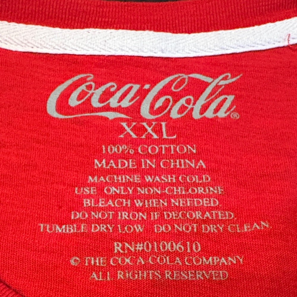 Coca Cola Vibrant Red Short Sleeve Shirt - Picture 4 of 4